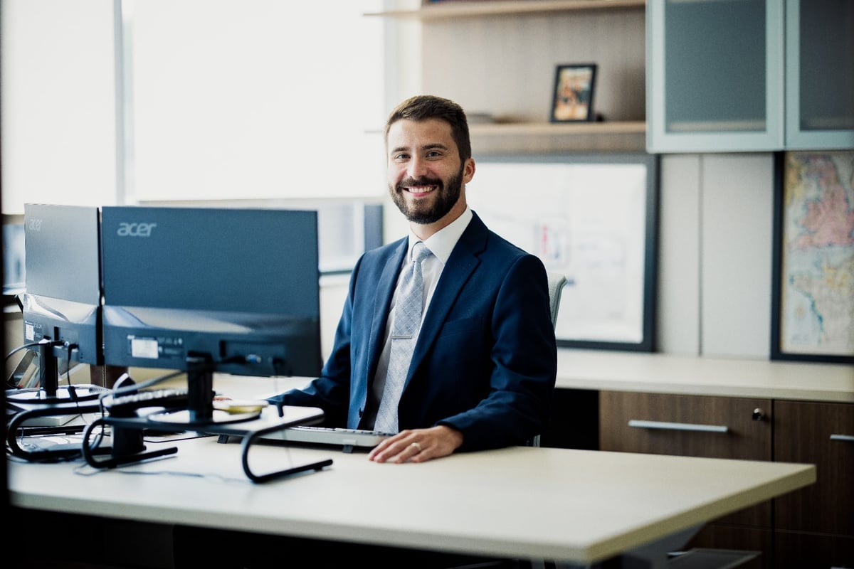 A Resolve attorney at work in the firm's office